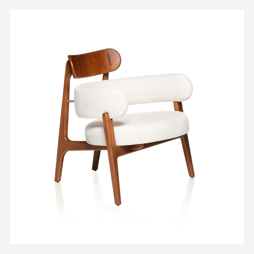 Lapa Accent Chair & Ottoman - Luxus Maison
