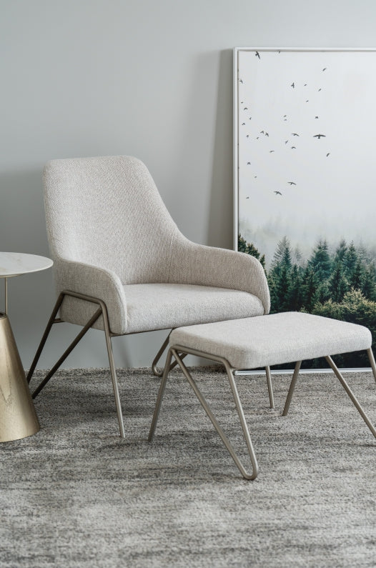 Adria Accent Chair & Ottoman