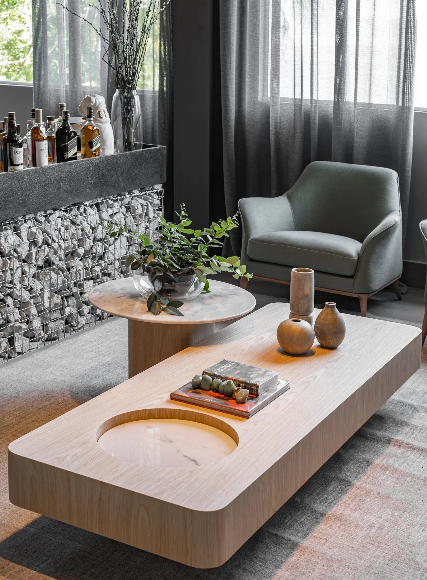 Almeria Accent Chair & Ottoman