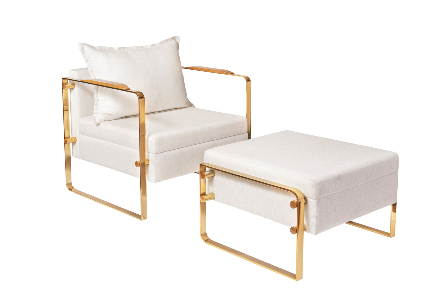 Ari Accent Chair & Ottoman