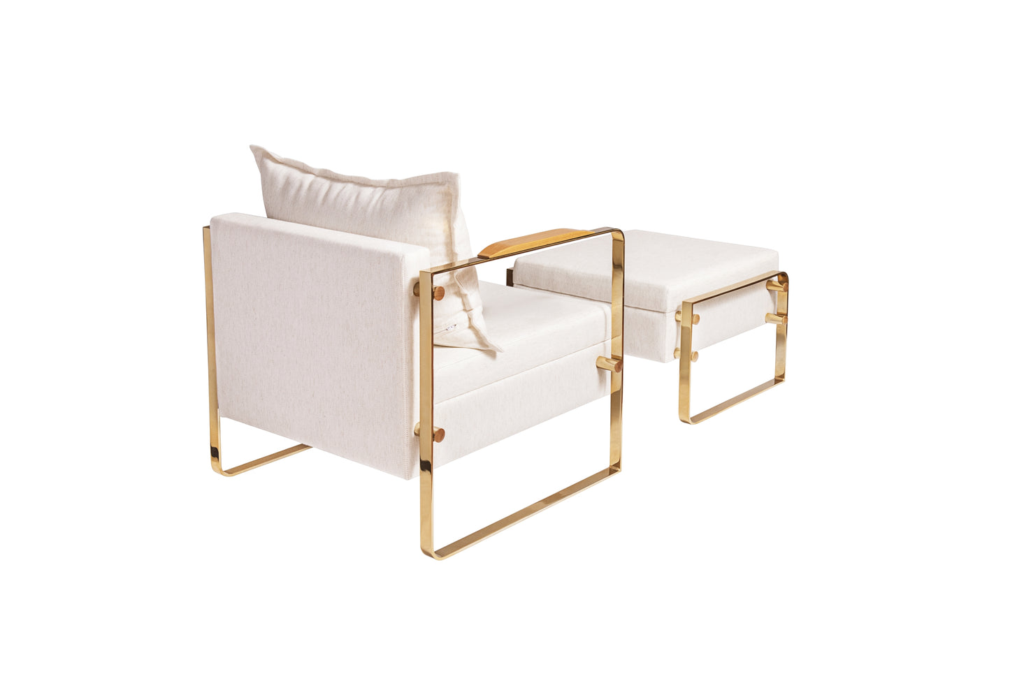Ari Accent Chair & Ottoman
