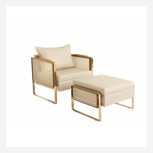 Ari Accent Chair & Ottoman