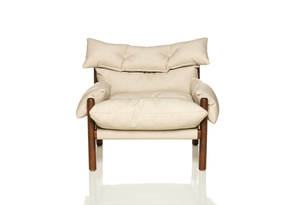 Maria Accent Chair & Ottoman - LUXUS MAISON