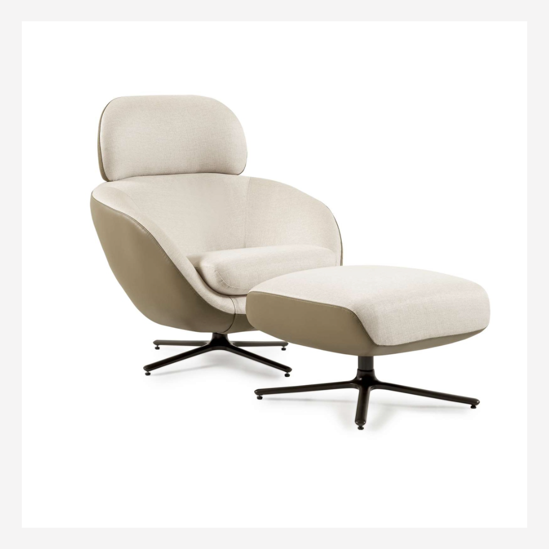Muntenia Accent Chair & Ottoman