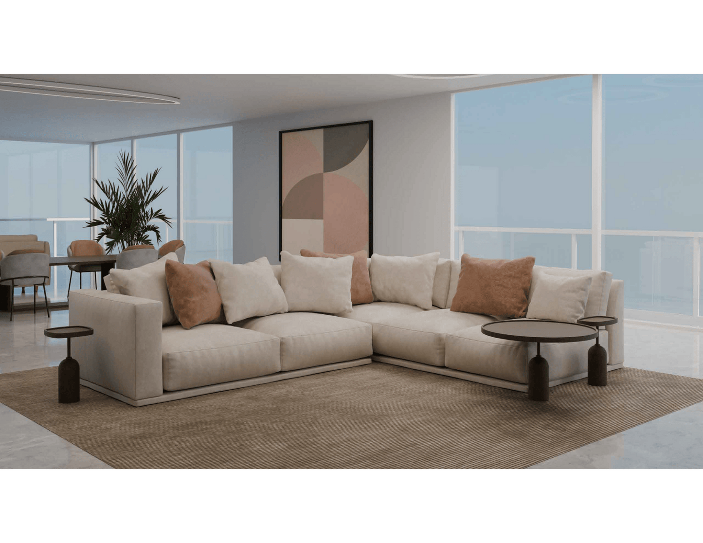 Pioggia Side Table - LUXUS MAISON