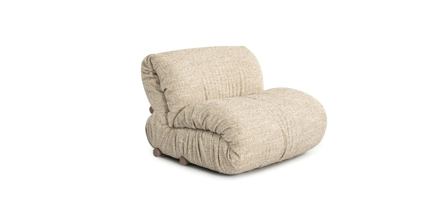 Pli Accent Chair & Ottoman - LUXUS MAISON