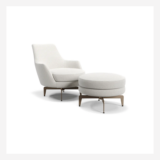 Aghata Accent Chair & Ottoman