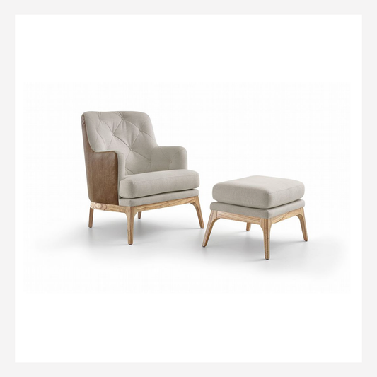 Athos Accent Chair & Ottoman