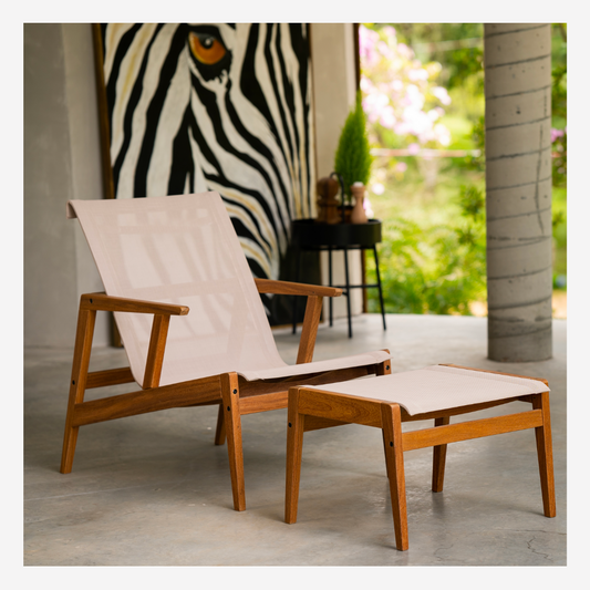 Bali Indoor & Outdoor Accent Chair & Ottoman