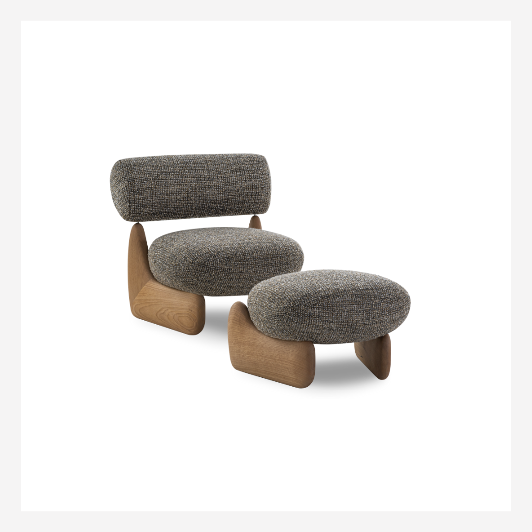 Pedra Accent Chair & Ottoman