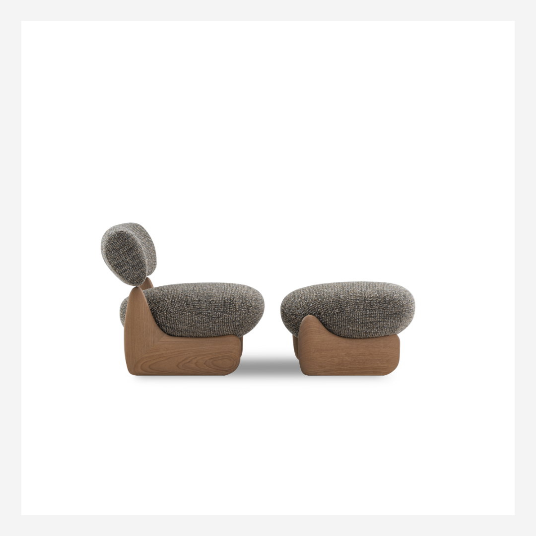 Pedra Accent Chair & Ottoman