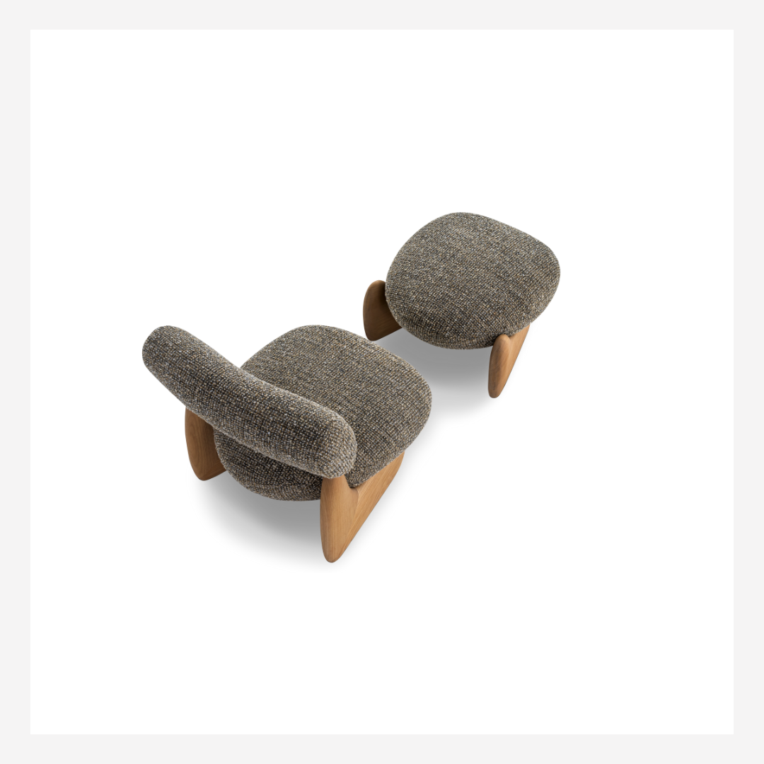 Pedra Accent Chair & Ottoman