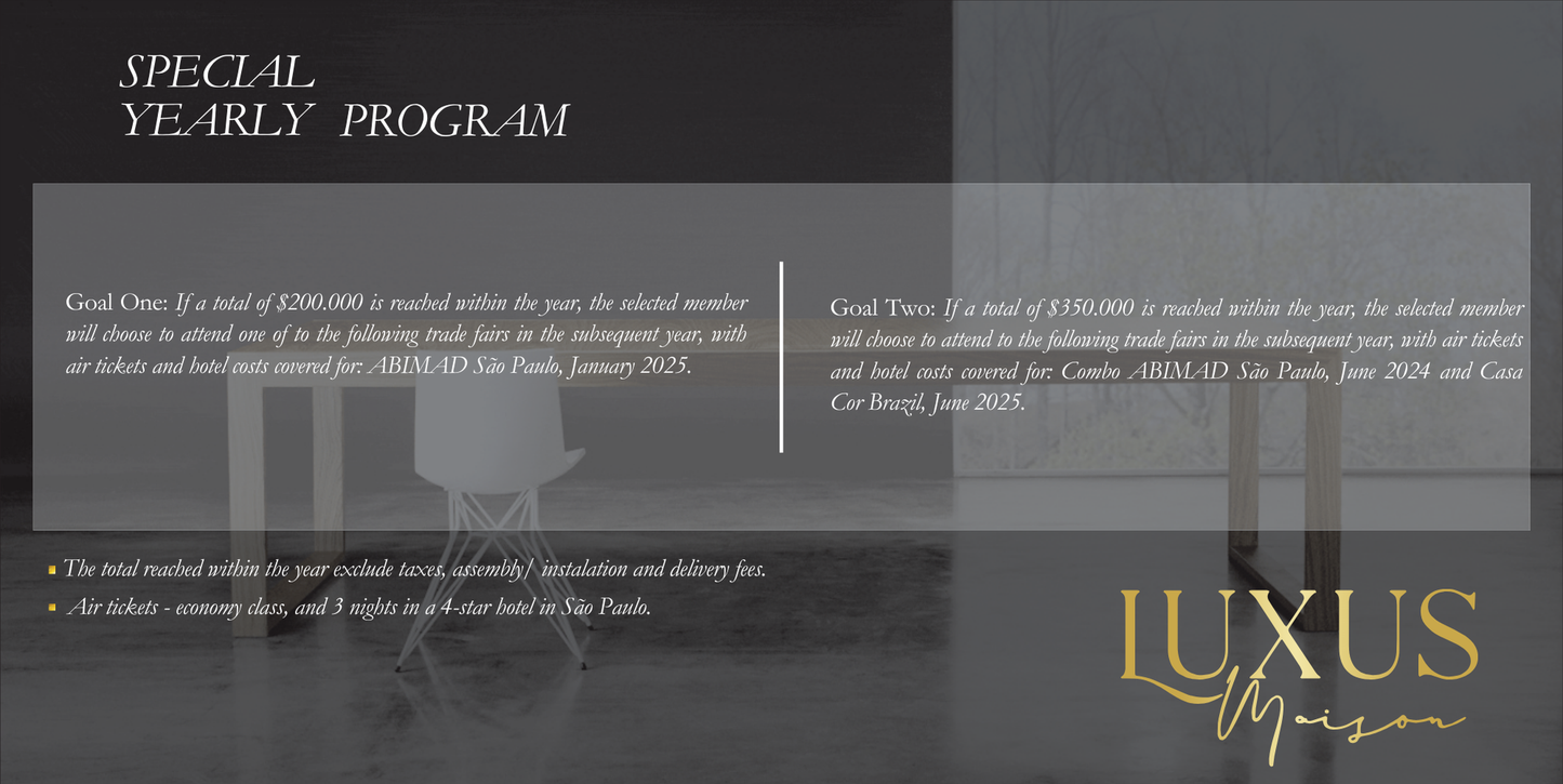 Discover Luxus Maison Trade Program for Professionals