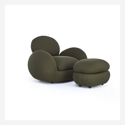 Orbe Accent Chair & Ottoman