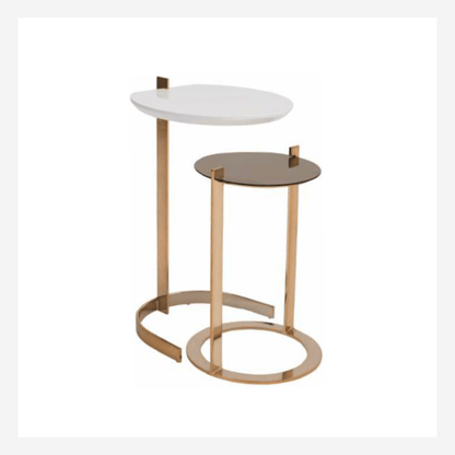 Aro & Axis Coffee & Side Table - Luxus Maison