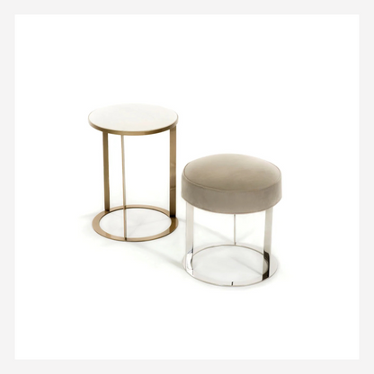 Zimmer Ottoman & Side Table
