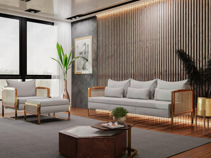 Ari Accent Chair & Ottoman
