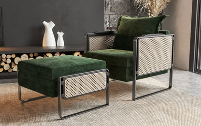 Ari Accent Chair & Ottoman
