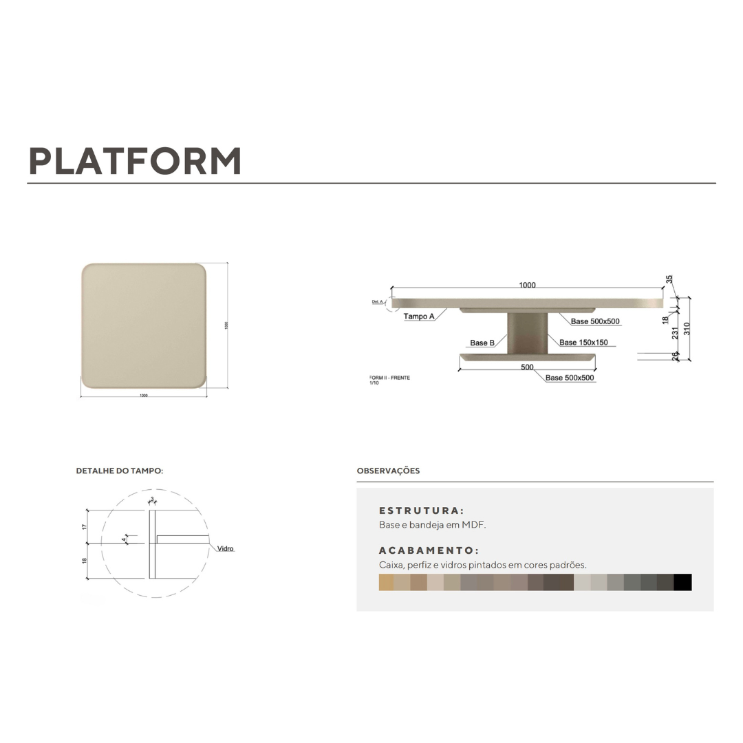 Platform Coffee Table Luxus Maison