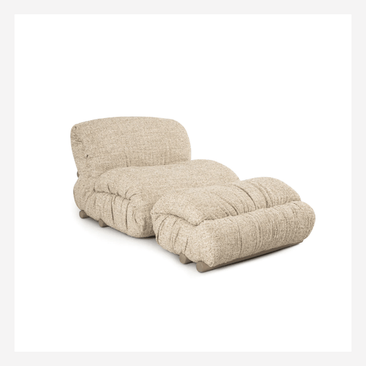 Pli Accent Chair & Ottoman - LUXUS MAISON